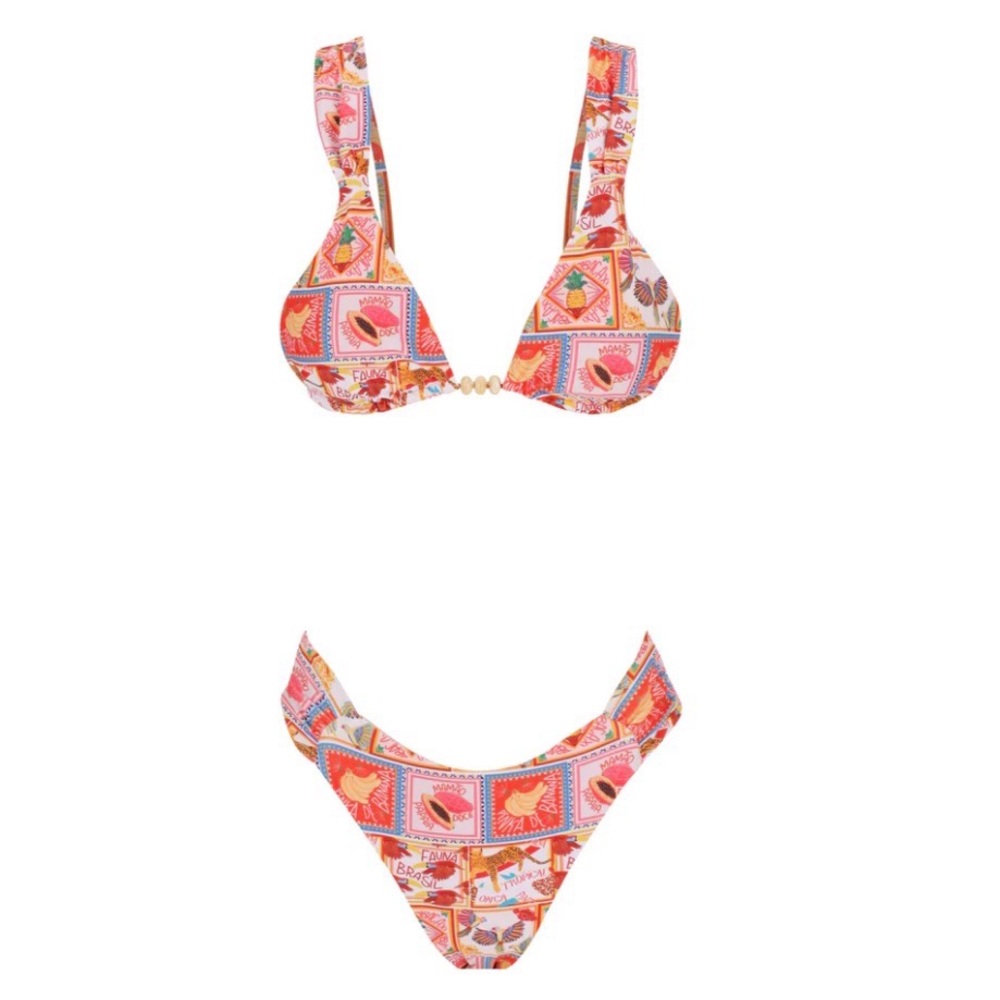 Colorful Patterned Bikini Set